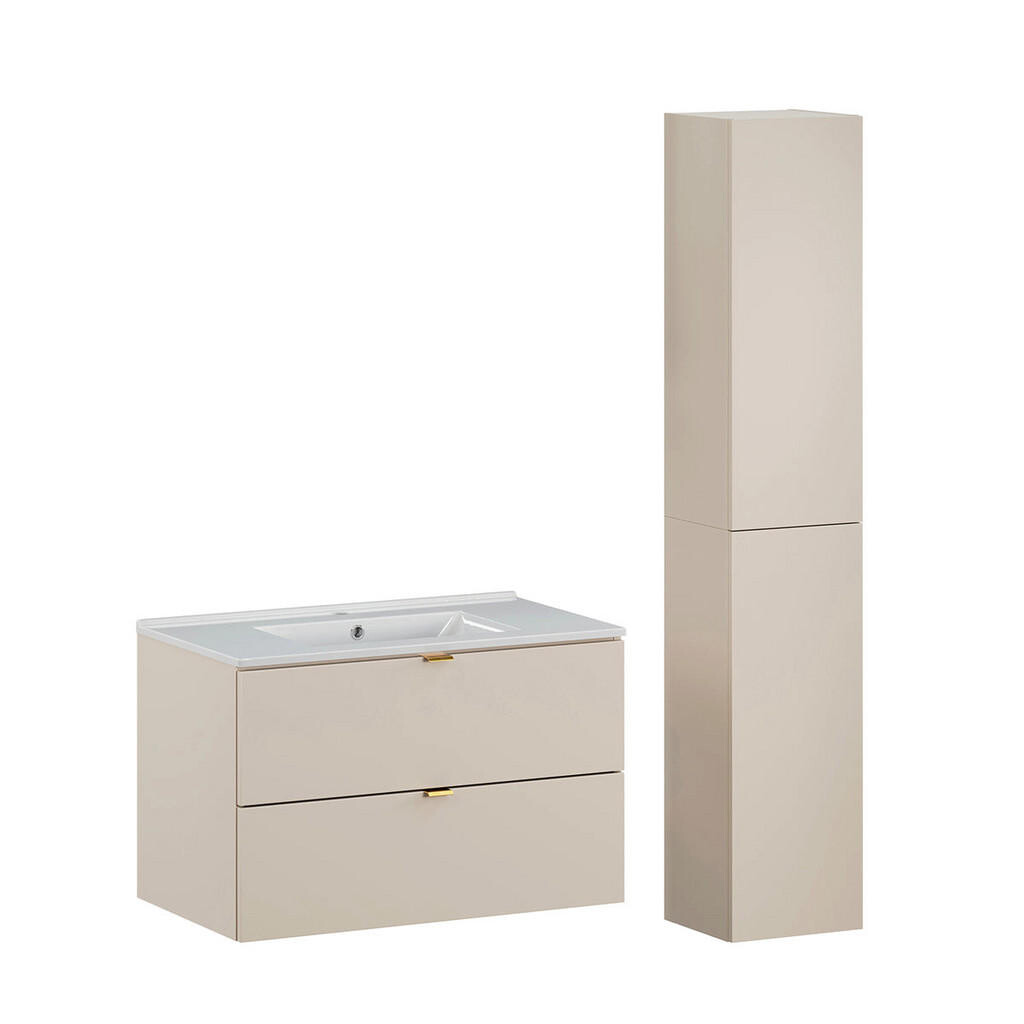 Petits-meubles KOUPELNOVÝ NÁBYTEK 80cm Azel 2er-Set Kašmír