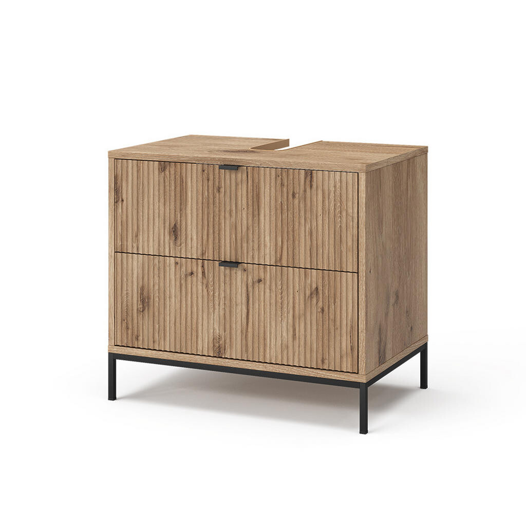 Vicco DOLNÍ SKŘÍŇKA POD DŘEZ Eliza Dub Viking 70 x 63 cm Se 2 výsuvnými zásuvkami