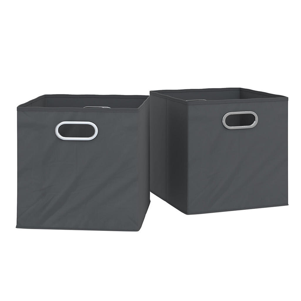 Vicco SKLÁDACÍ BOX Antracit 30 x 30 cm Sada 2 kusů