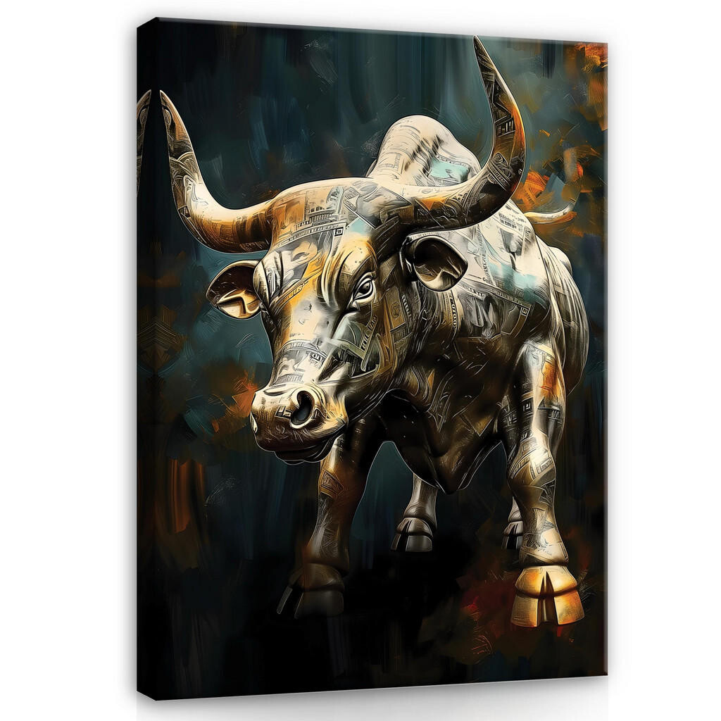 Wallarena OBRAZ na plátně: Býk Motivace Zvířata 120x80