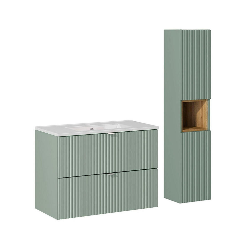Petits-meubles KOUPELNOVÝ NÁBYTEK 80cm Jade 2er-Set Zelená
