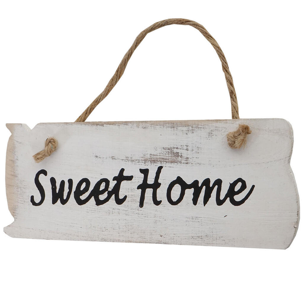 MCW NÁSTĚNNÝ ŠTÍT MY OWN PLACE SHABBY-LOOK Čistě bílý