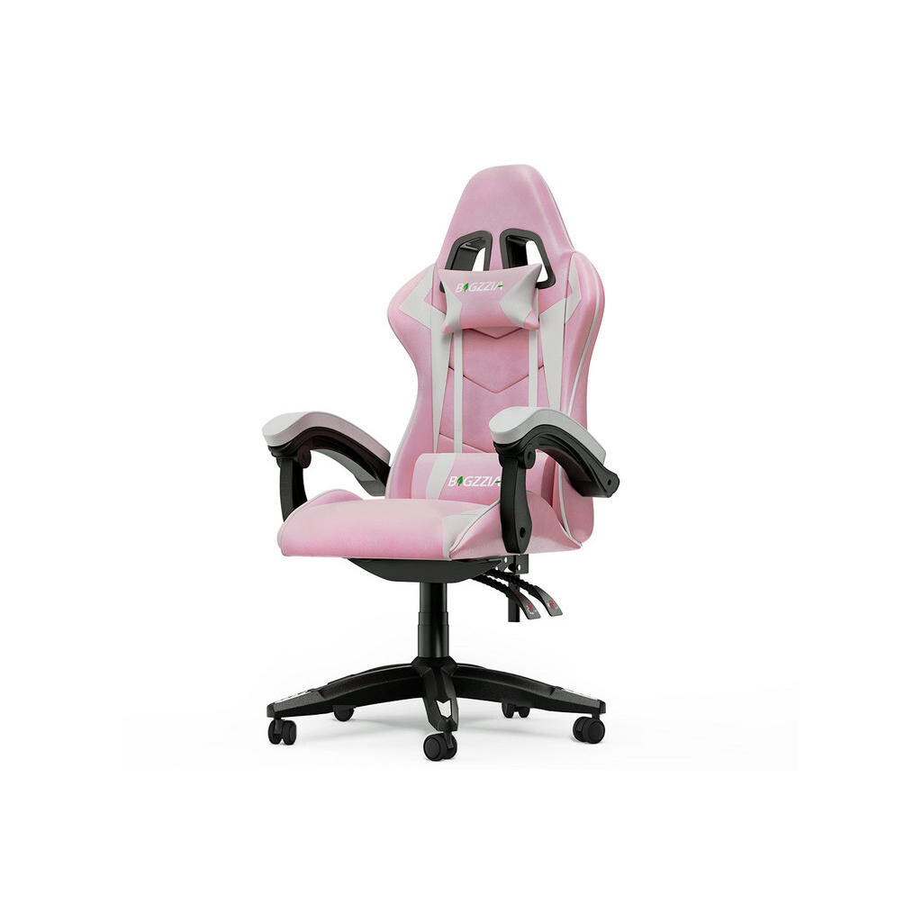 Rattantree HERNÍ-ŽIDLE ergonomická, nastavitelné opěradlo, polštářky – Růžová/Bílá