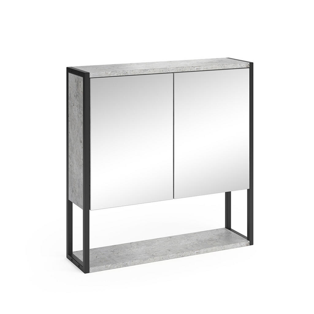 Vicco KOUPELNOVÁ ZRCADLOVÁ SKŘÍŇKA Fyrk Beton 60 x 60.6 cm