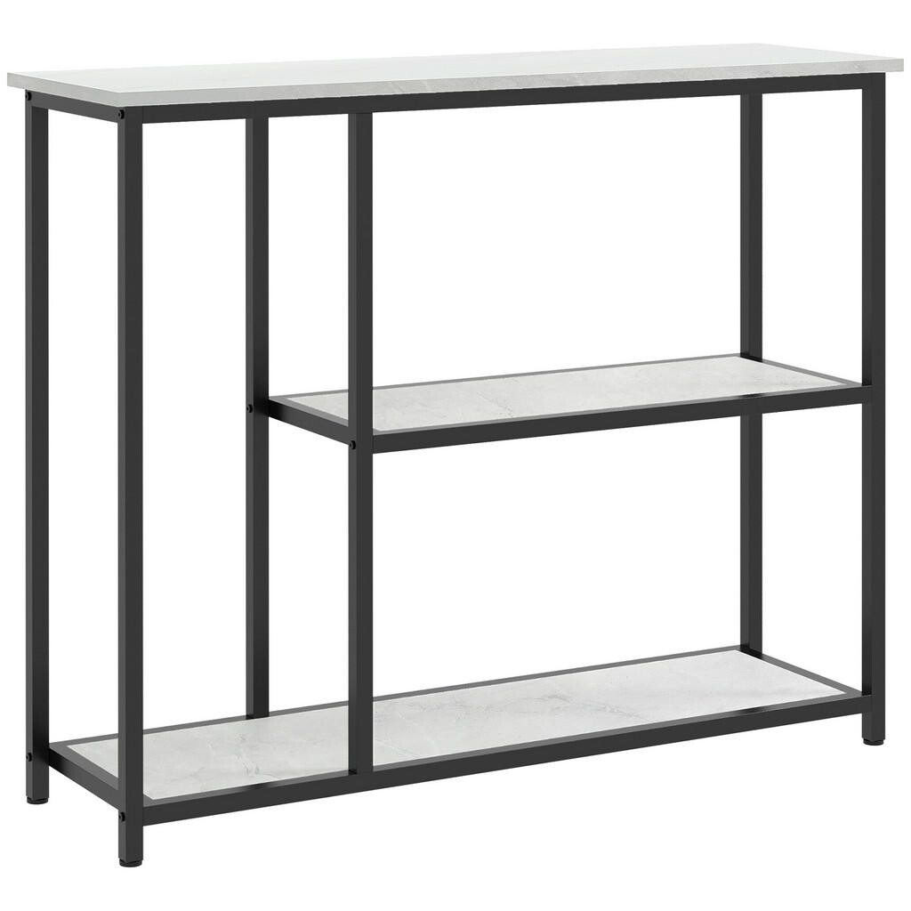 HOMCOM KONZOLOVÝ STOLEK 2 police, 100L x 30B x 80H cm