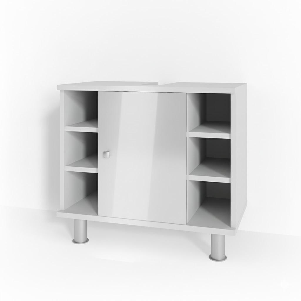 Vicco ZÁKLADNÍ SKŘÍŇKA POD UMYVADLO Fynn Bílá vysoký lesk 60 x 54 cm