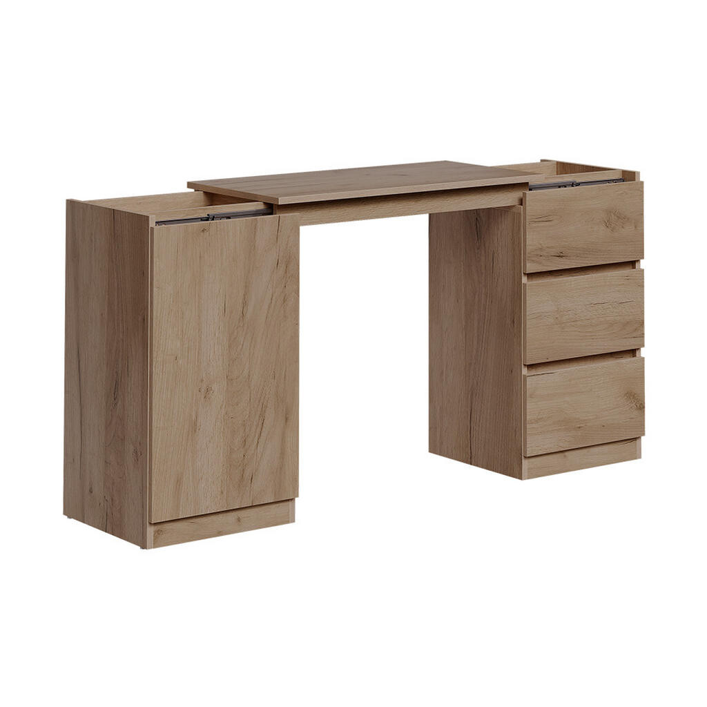 Vicco KOMODA S FUNKCÍ PSACÍHO STOLU Varino, Zlatý mocný dub, 80 x 75.5 cm rozšiřitelný