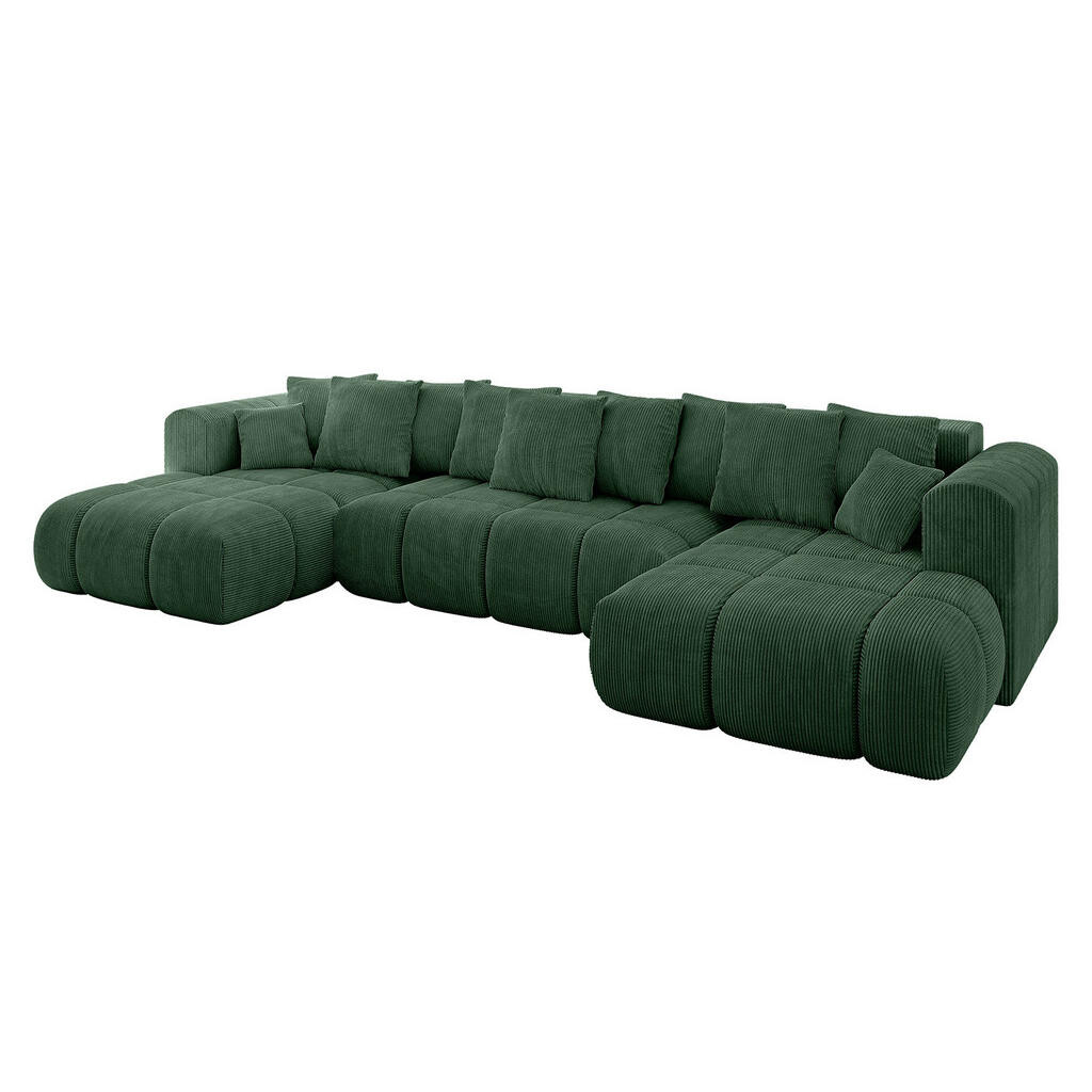 ALTDECOR SEDACÍ SOUPRAVA CLOUD-U-v1 405x185x90 zelená manšestr