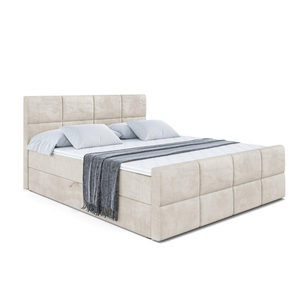 ALTDECOR AMERICKÁ postel ARDENI-Z – 160 × 200 cm – H4 – ecru