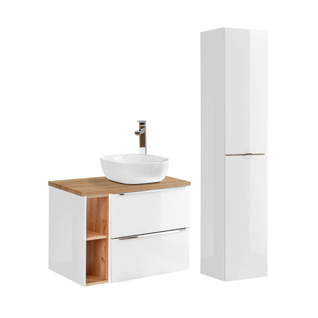 Petits-meubles KOUPELNOVÝ NÁBYTEK 80.4cm April 2er-Set Bílá