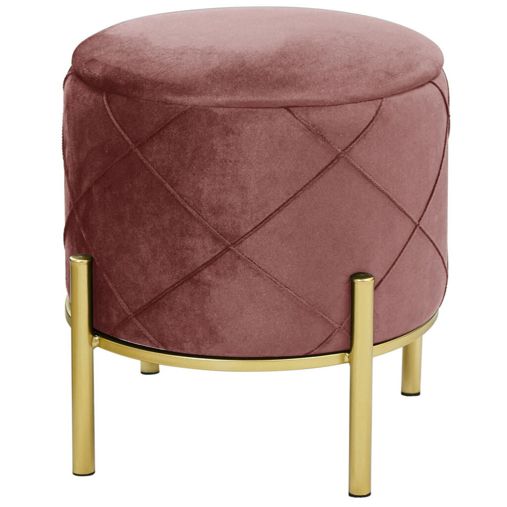 RAUMHIRSCH FURNITURE ČALOUNĚNÁ STOLIČKA Růžová 37/40/37