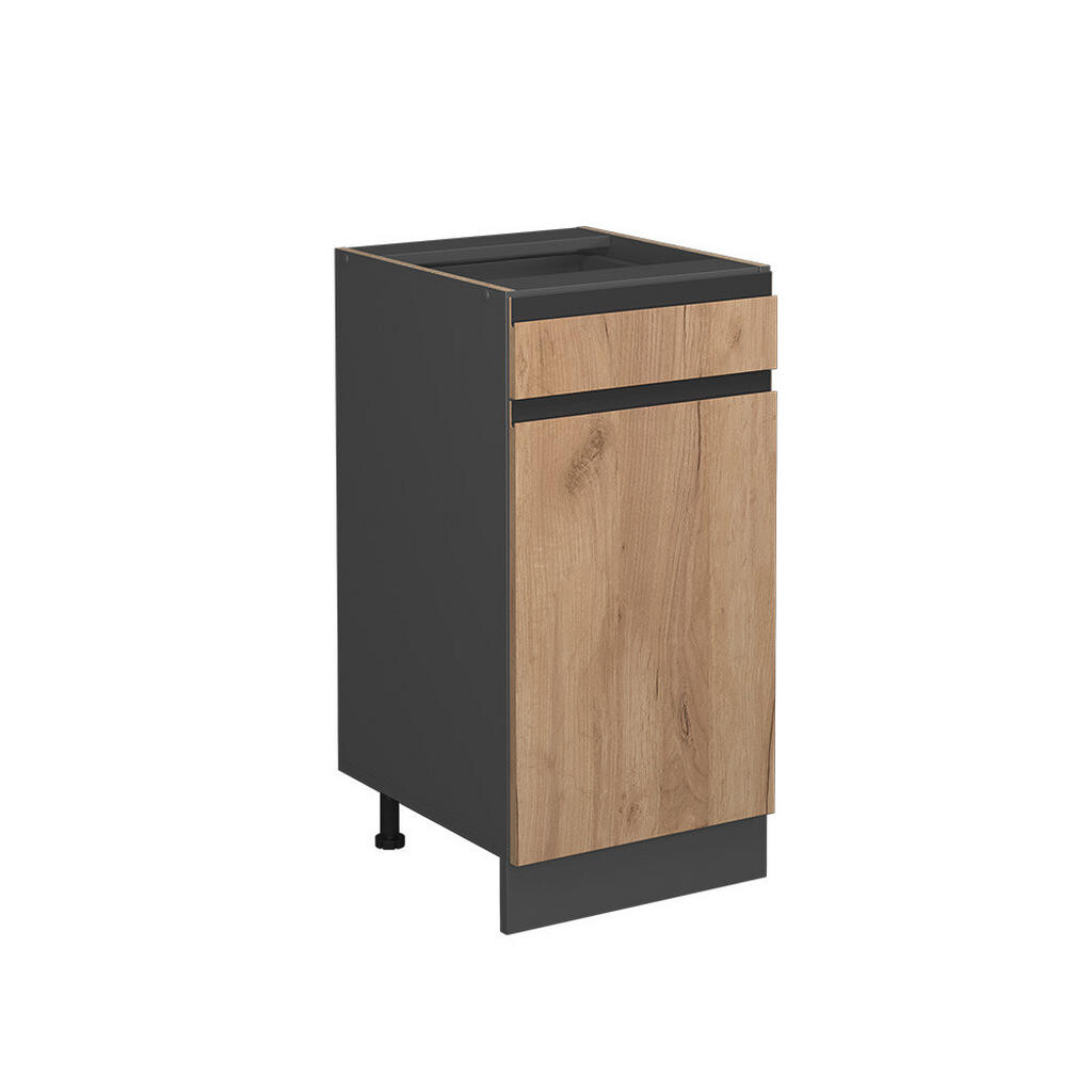 Vicco SPODNÍ SKŘÍŇKA KUCHYŇSKÉ LINKY R-Line, Zlatý mocný dub/Antracit, 40 cm PD Mramor