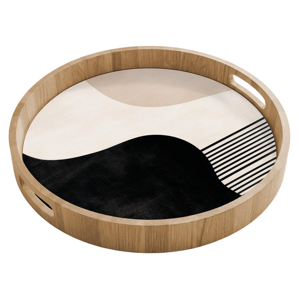 OnlyWow SERVÍROVACÍ PODNOS Abstraktní - Japonské - Béžové - Moderní 40x40 cm