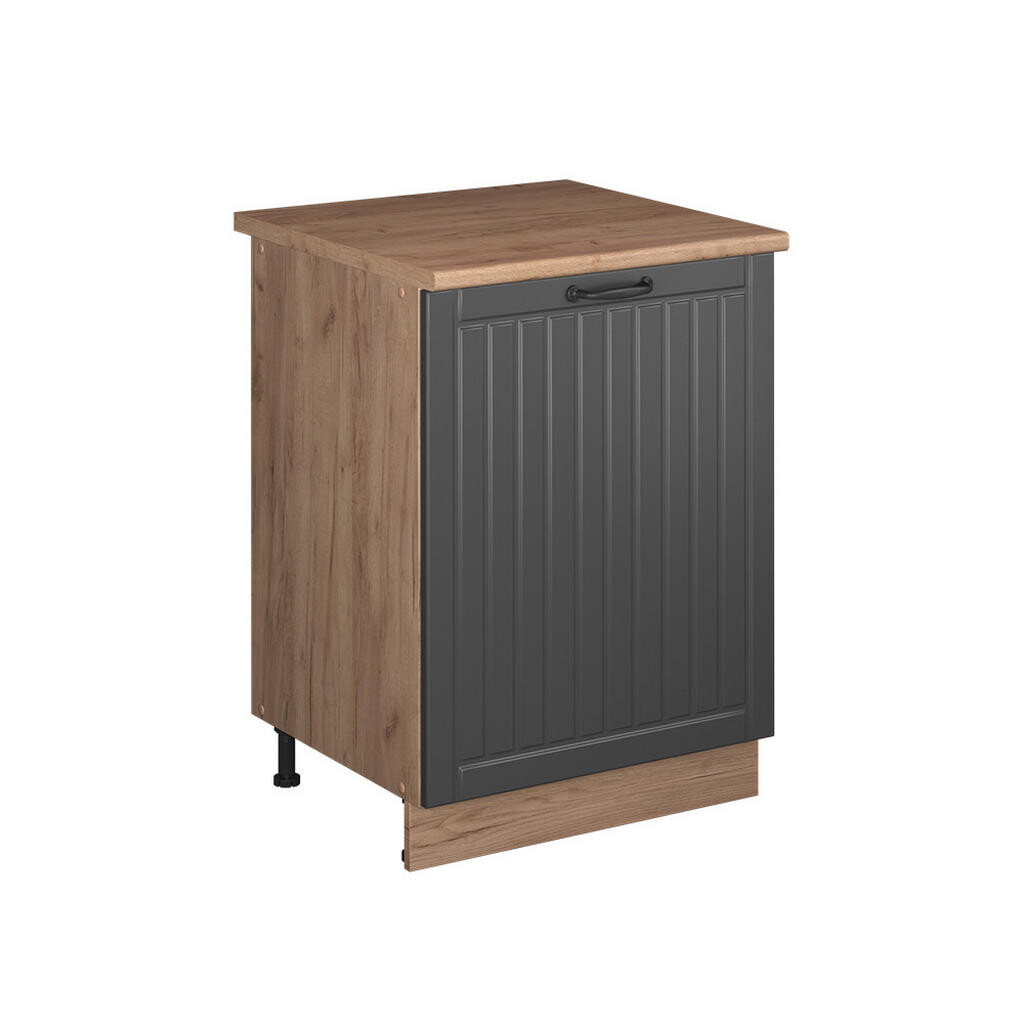 Vicco SPODNÍ SKŘÍŇKA KUCHYŇSKÉ LINKY Fame-Line, Tmavě šedá/Zlatý mocný dub, 60 cm 1 dvířka s pracovní deskou