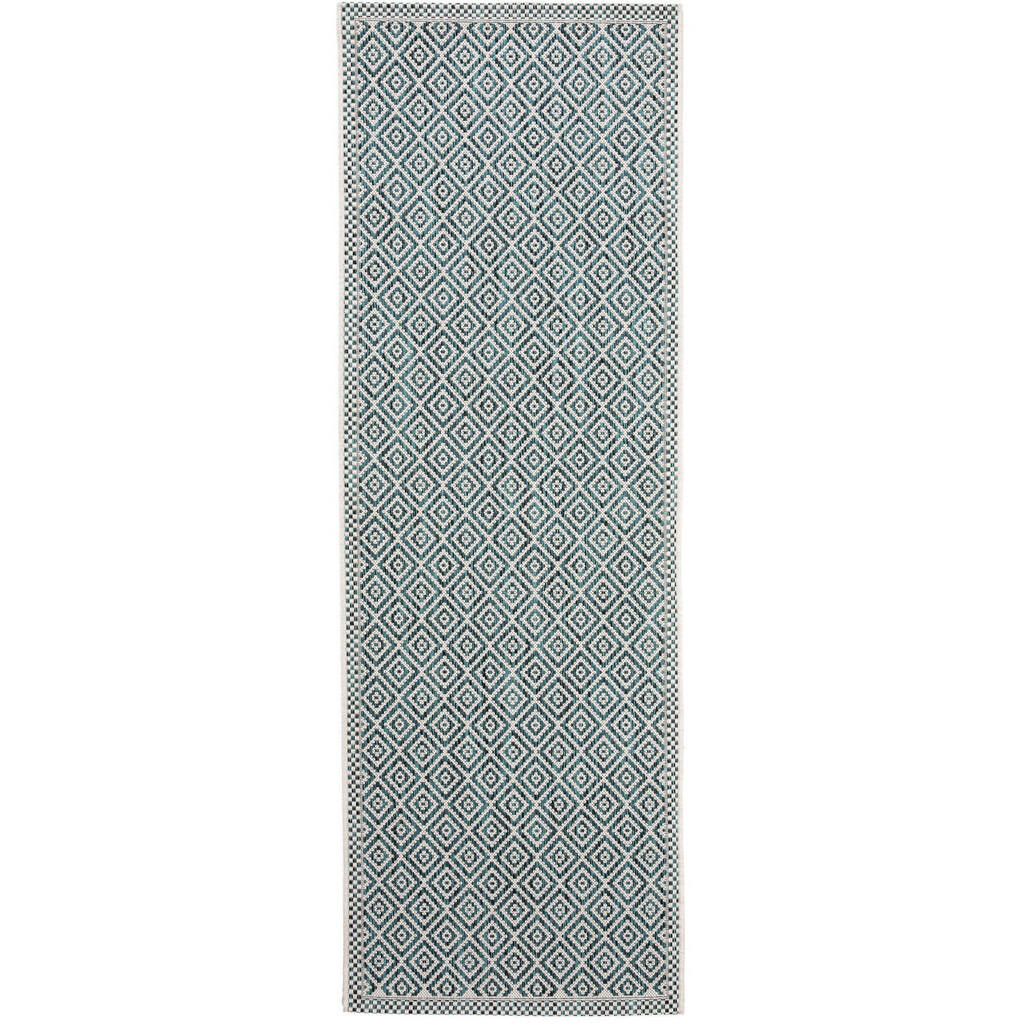 KUNSTLOFT VNITŘNÍ a venkovní běhoun Cleo Modrá 80x240 cm