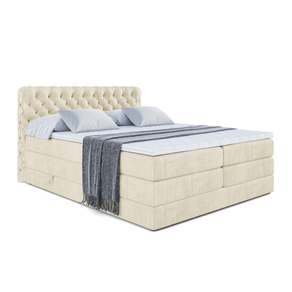 ALTDECOR POSTEL boxspring BOXI8 KING – 180x200 – H3/H4 – béžová
