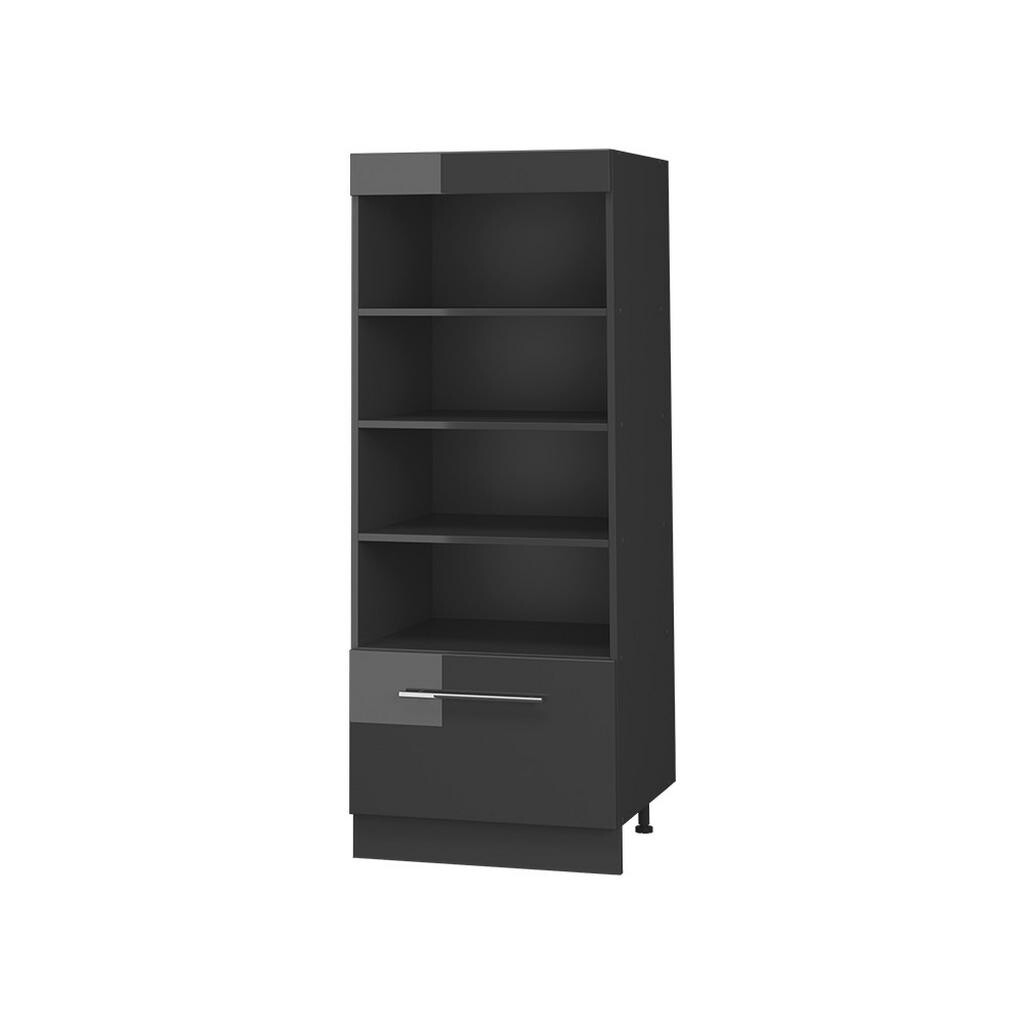 Vicco KUCHYŇSKÝ REGÁL Fame-Line, Antracitový vysoký lesk/Antracit, 60 cm