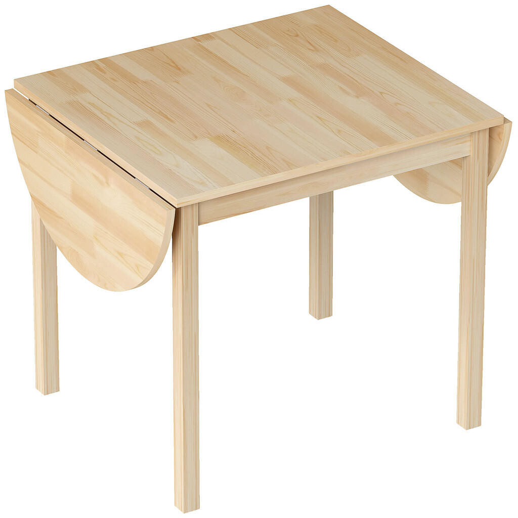 HOMCOM JÍDELNÍ STŮL Skládací kuchyňský stůl pro 6 osob s designem Drop-Leaf