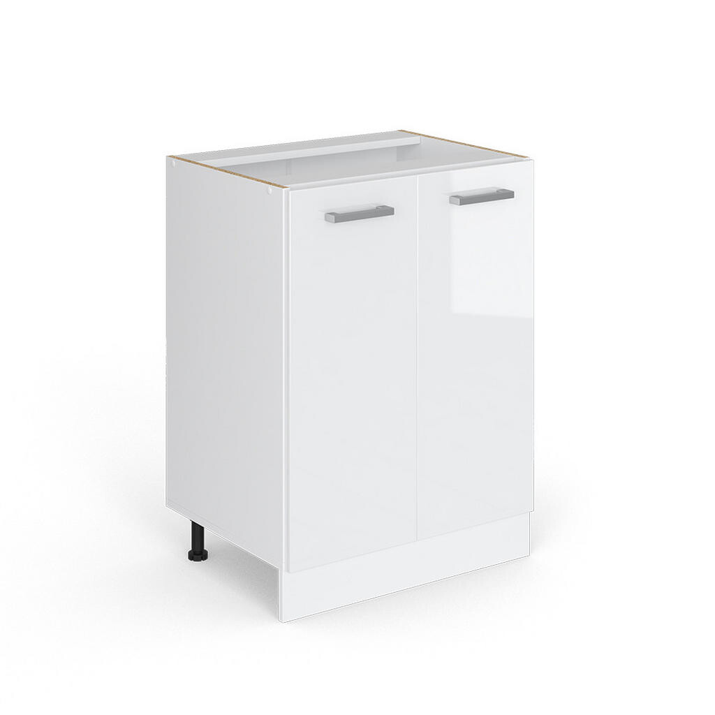 Vicco UNIVERZÁLNÍ ZÁKLADNÍ JEDNOTKA R-Line Bílá vysoký lesk 60 cm s dvířky, bez pracovní desky