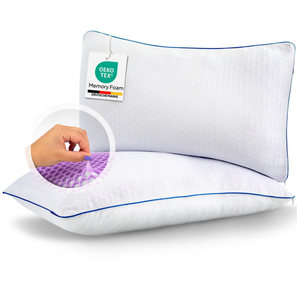 Schlaftroll KRČNÍ POLŠTÁŘ 40/80 cm – ergonomický polštář z paměťové pěny – chladivý komfort pro regenerující spánek