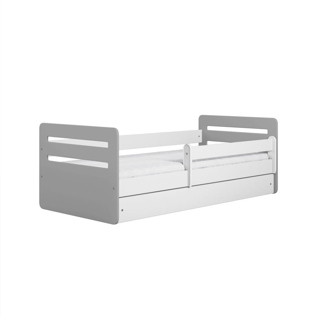 RAUMHIRSCH FURNITURE DĚTSKÁ POSTEL Tomi MIX se zásuvkou a matrací šedá 90/65/184