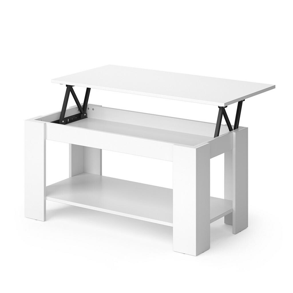 Vicco KONFERENČNÍ STŮL Lorenz Bílá 100 x 50 cm s funkcí zvedání