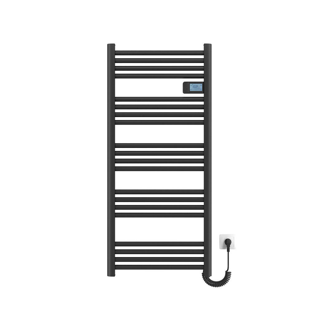EMKE RADIÁTOR Elektrický věšák na ručníky na radiátor, černý 120/54/4,3 cm
