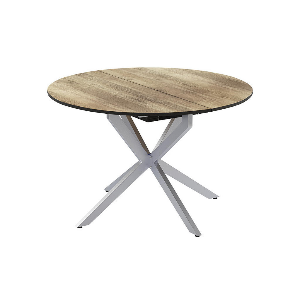 Vicco JÍDELNÍ STŮL Loyd, Rustikální dub/Šedá, 120 x 76.5 cm Rozšiřitelný