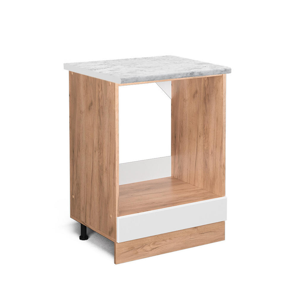 Vicco SKŘÍŇKA NA VESTAVĚNOU TROUBU R-Line Bílá vysoký lesk 60 cm PD Mramor