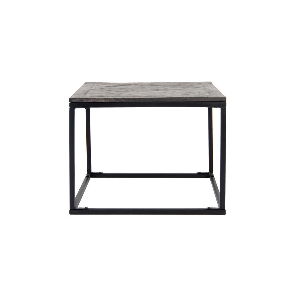 WOMO-DESIGN ODKLÁDACÍ STOLEK 60 x 60 cm, šedý, z masivního mangového dřeva