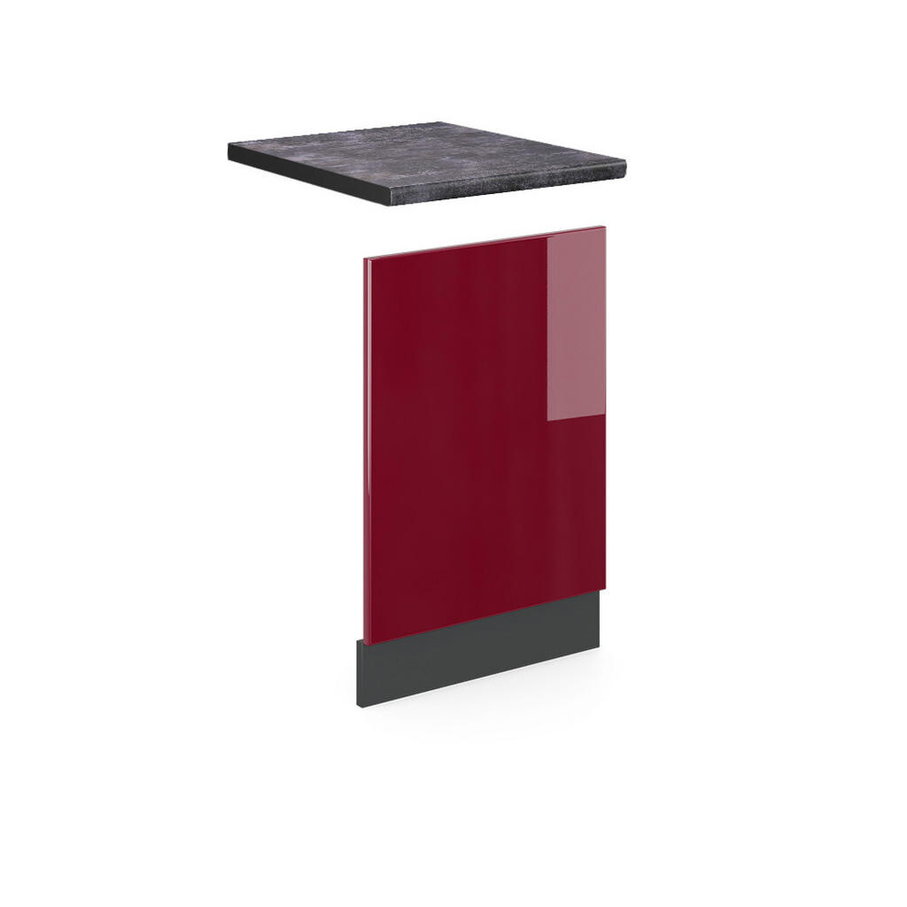 Vicco PŘEDNÍ PANEL R-Line Červená 45 cm , PD Antracit