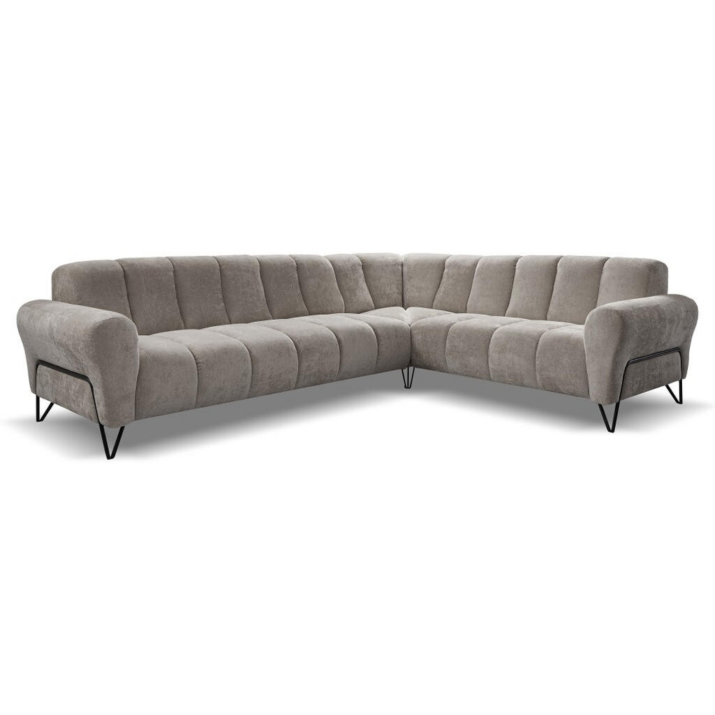 Beautysofa ROHOVÁ pohovka Volare bez funkce spaní, světle hnědá, levá