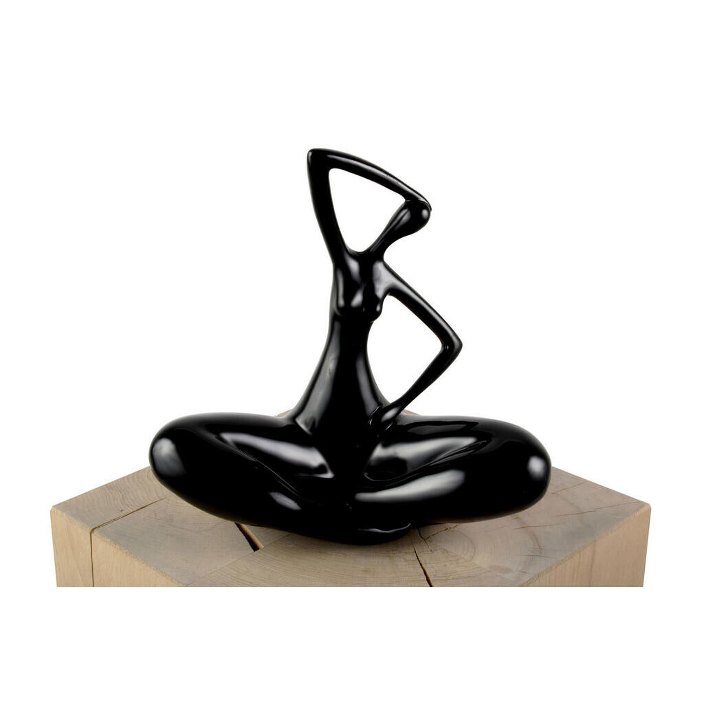 KUNSTLOFT DEKORATIVNÍ SOCHA ČERNÁ, 25/28 CM