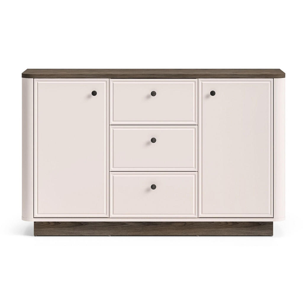 Selsey KOMODA Vilavio kašmír/dekor dub tmavý 138 cm