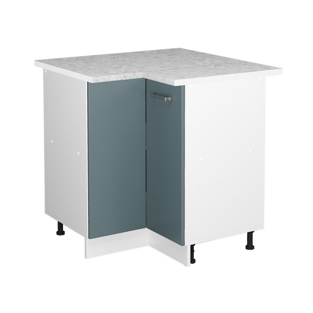 Vicco UNIVERZÁLNÍ ROHOVÁ SKŘÍŇ R-Line Modrošedá 75.6 cm s dvířky, s pracovní deskou