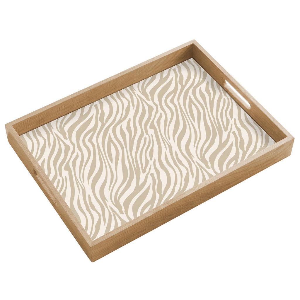 OnlyWow SERVÍROVACÍ PODNOS Zebra - vzor - béžová 50x35 cm