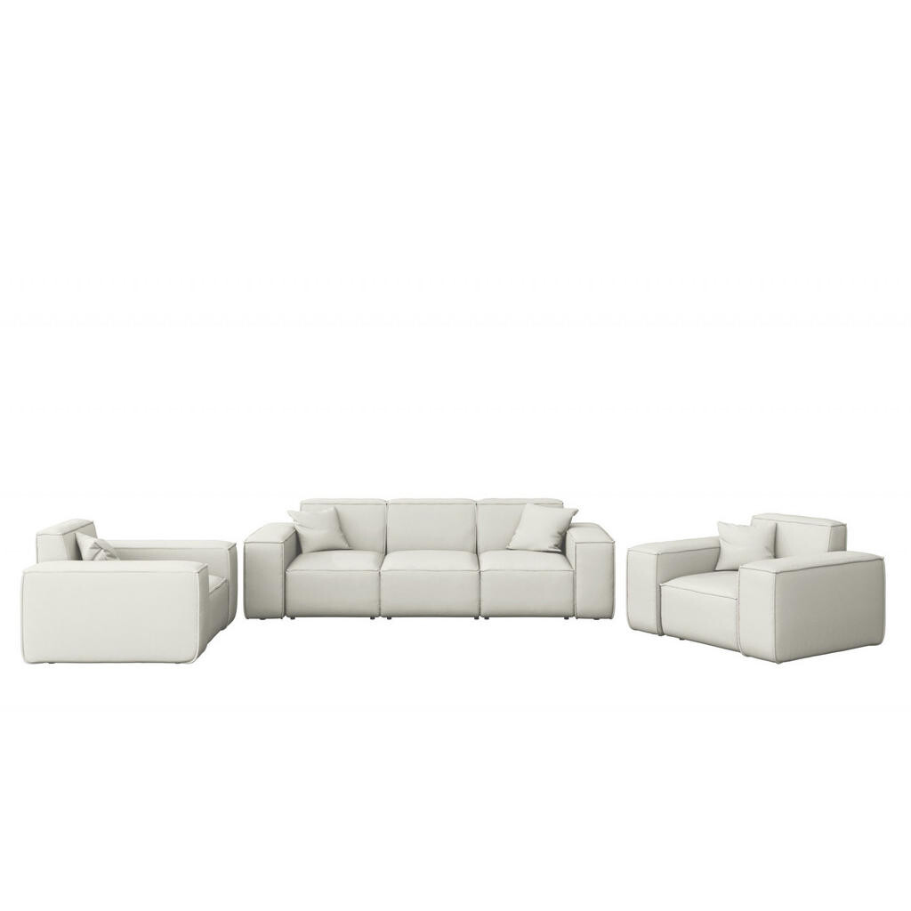 Kaiser Möbel ZAHRADNÍ SEDACÍ SOUPRAVA 3+1+1 MALIBU tkanina Odyssey Krémová