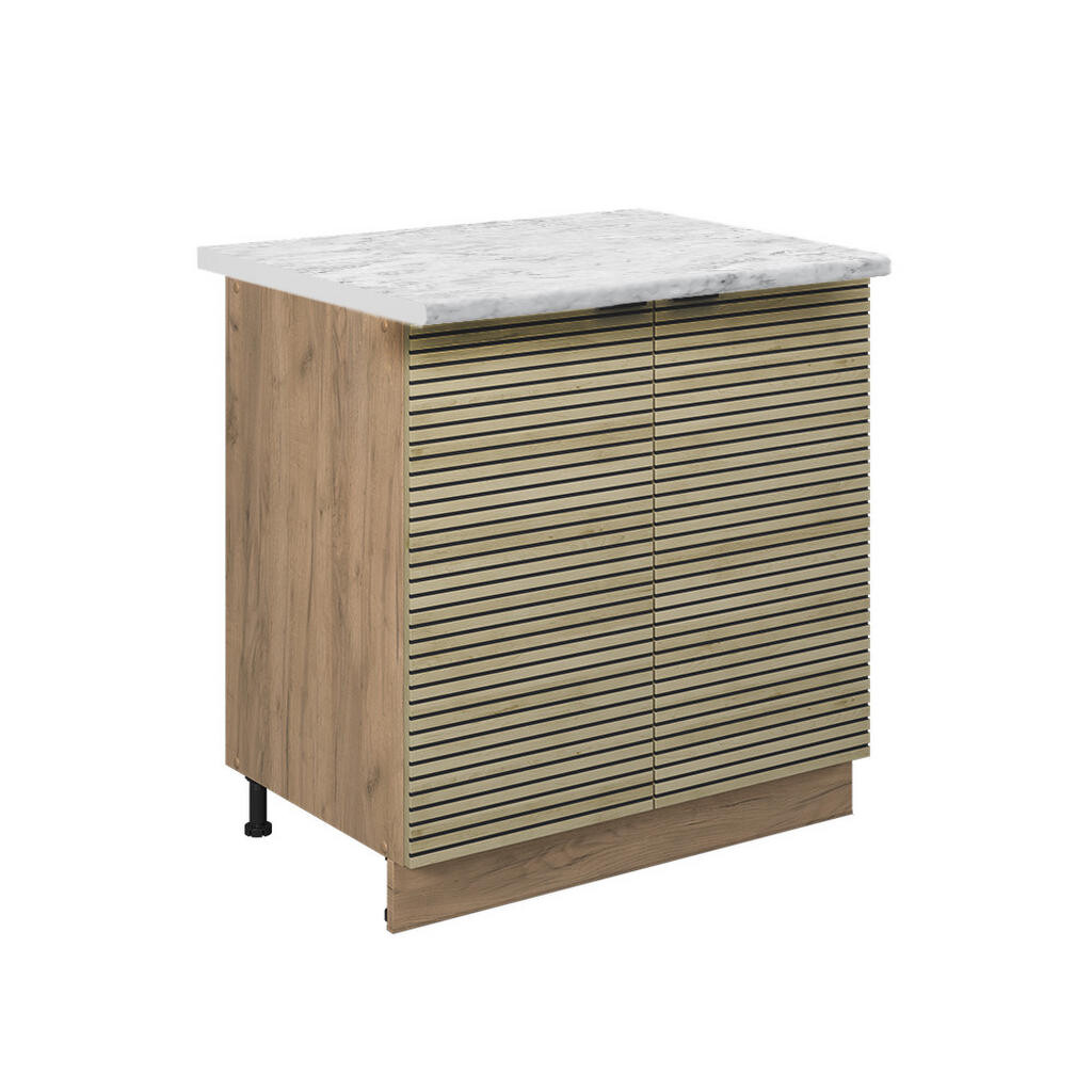 Vicco SPODNÍ SKŘÍŇKA KUCHYŇSKÉ LINKY Fame-Line Dubový panel 80 cm s policí, PD Mramor
