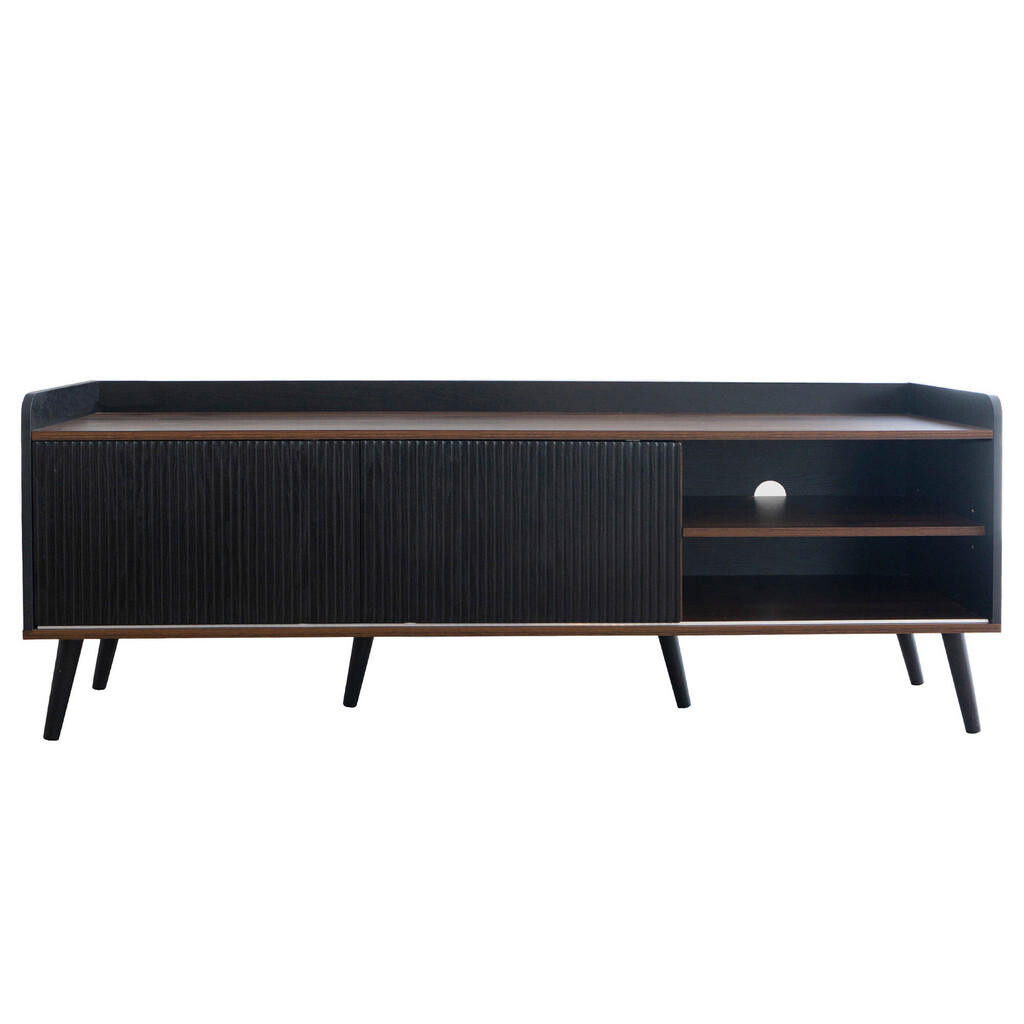 Urban Meuble TV STOLEK dekor dřevo a černá 160/40/58 cm