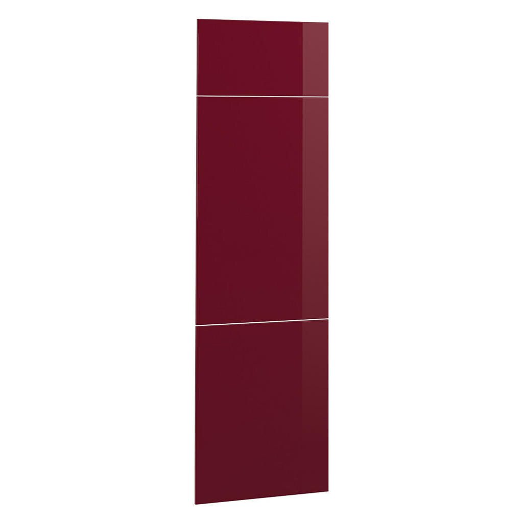 Vicco KUCHYŇSKÁ DVÍŘKA R-Line Červená vysoký lesk 59.6 x 196 cm nábytková čela pro skříň k vestavné lednici