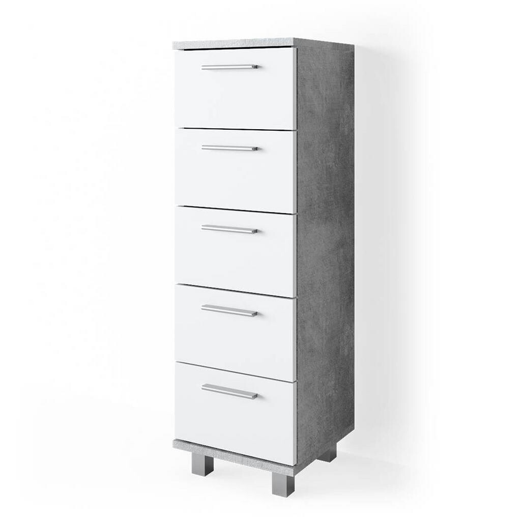 Vicco SKŘÍŇKA DO KOUPELNY Ilias Beton 30 x 95 cm
