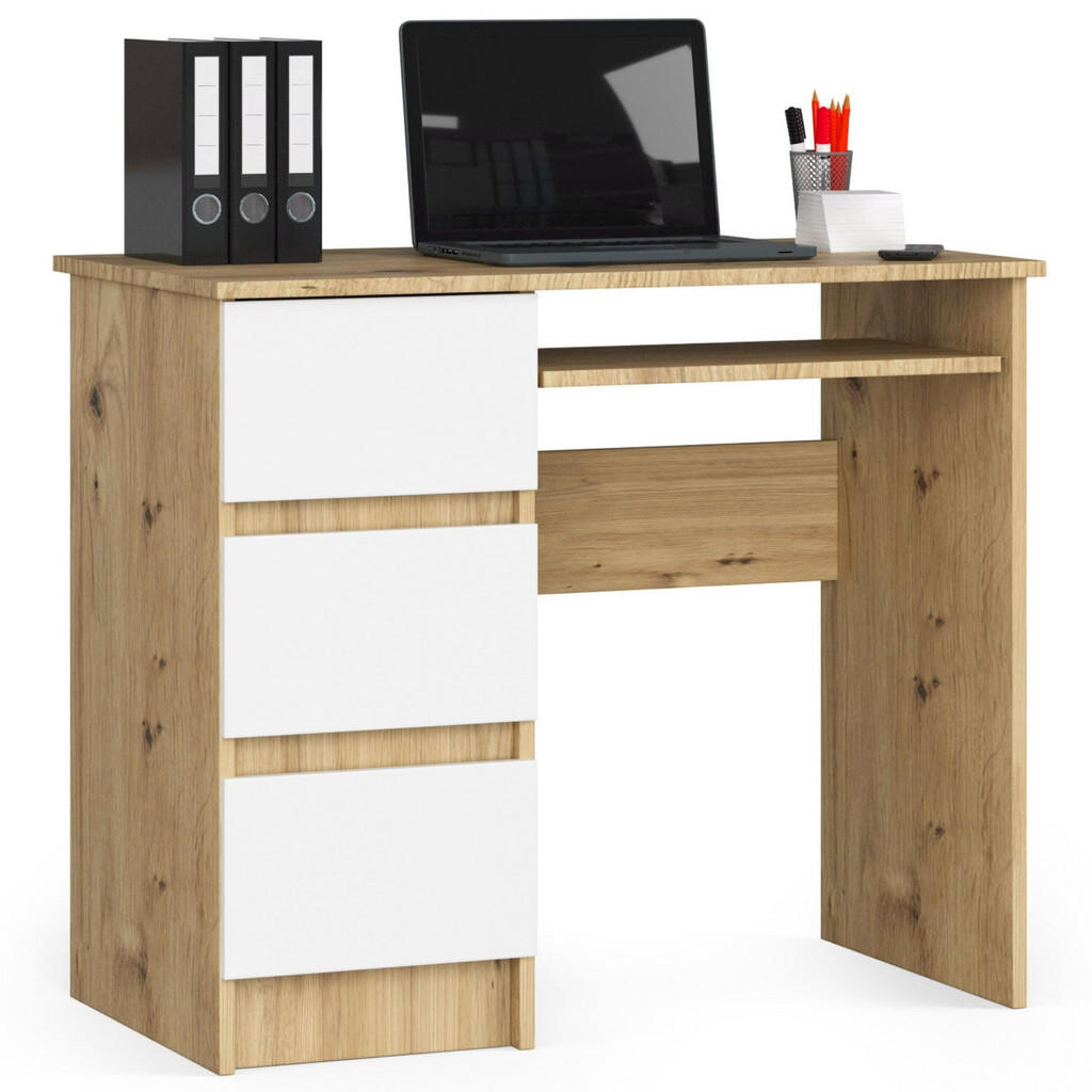 RAUMHIRSCH FURNITURE PSACÍ STŮL dub Artisan, bílá 77/90/50