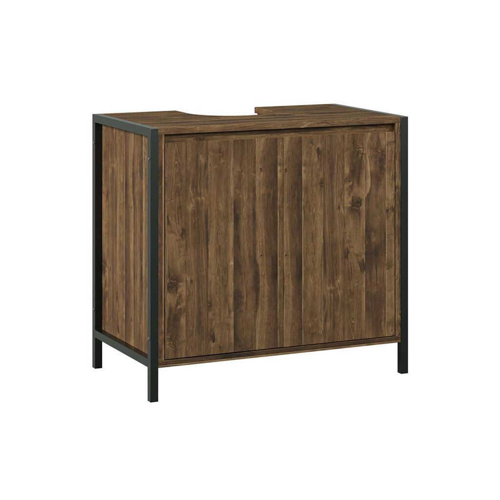 Vicco ZÁKLADNÍ SKŘÍŇKA POD UMYVADLO Naola Dub/černá 70 x 65 cm se 2 uzavřenými úložnými prostory