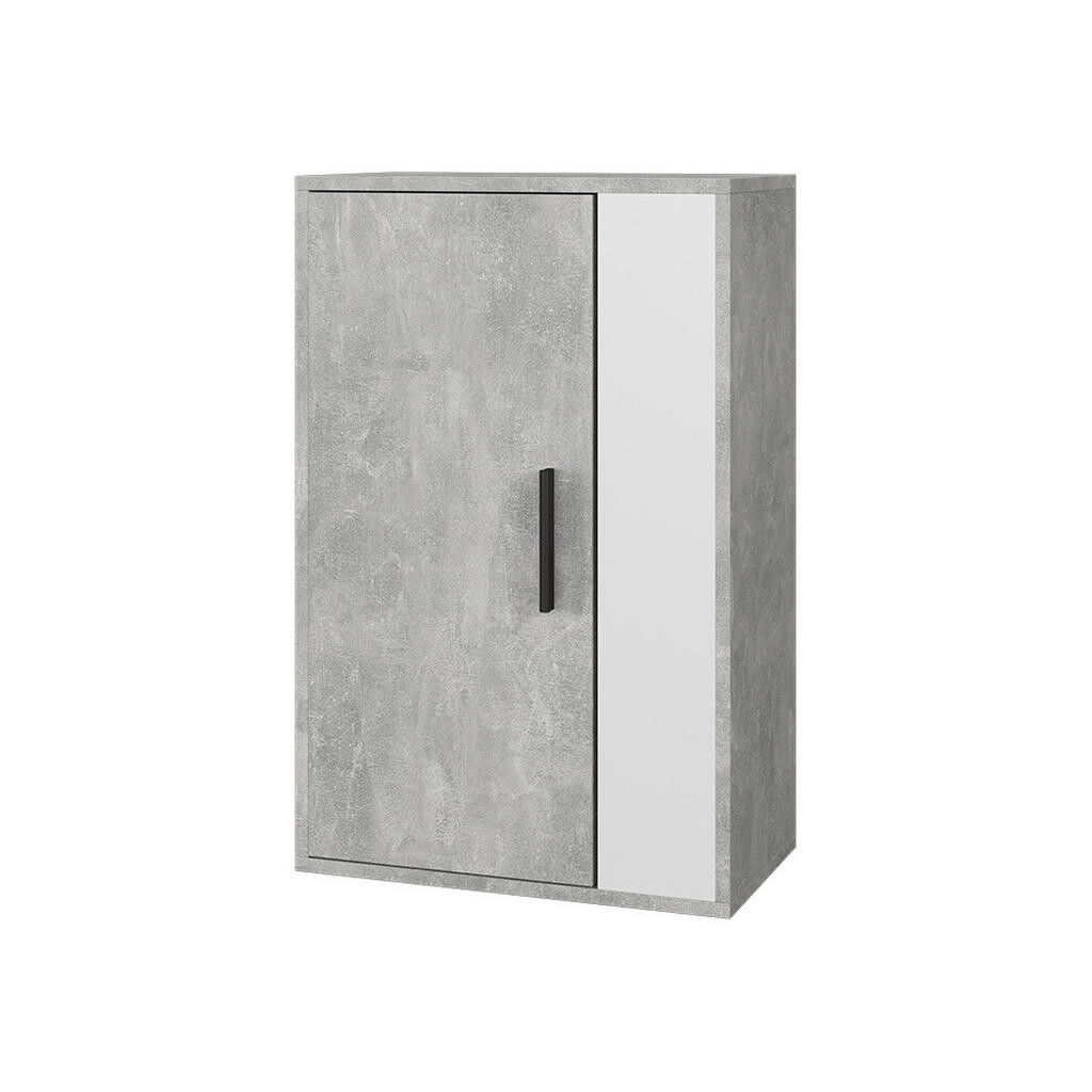 Vicco NÁSTĚNNÁ SKŘÍŇKA Berno Beton/bílá 50.1 x 78.4 cm se 2 přihrádkami