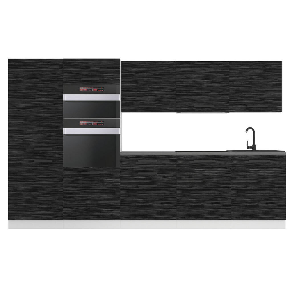 B BELINI GROUP KUCHYŇSKÁ LINKA Grace 300 cm, s pracovními deskami, Královský eben