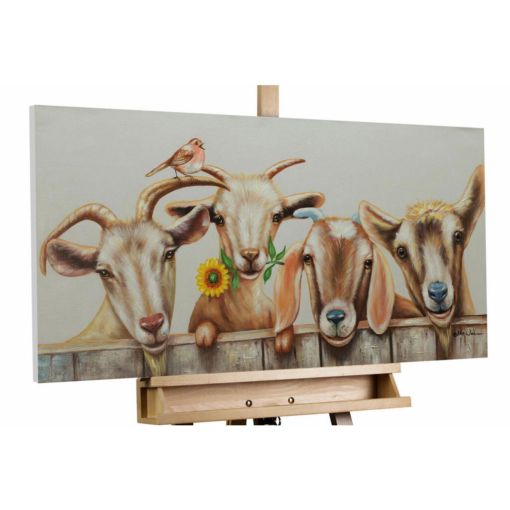 KUNSTLOFT RUČNĚ MALOVANÝ AKRYLOVÝ OBRAZ BÍLÝ/HNĚDÝ, 100/50 CM