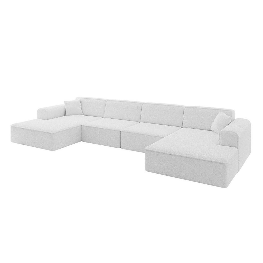 ALTDECOR SEDACÍ SOUPRAVA IREA-U2-v3 – 386 x 165 x 77 cm, bílá