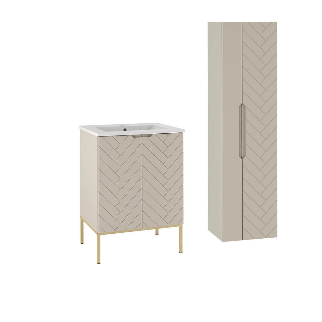 Petits-meubles KOUPELNOVÝ NÁBYTEK 60cm Daria 2er-Set Kašmír