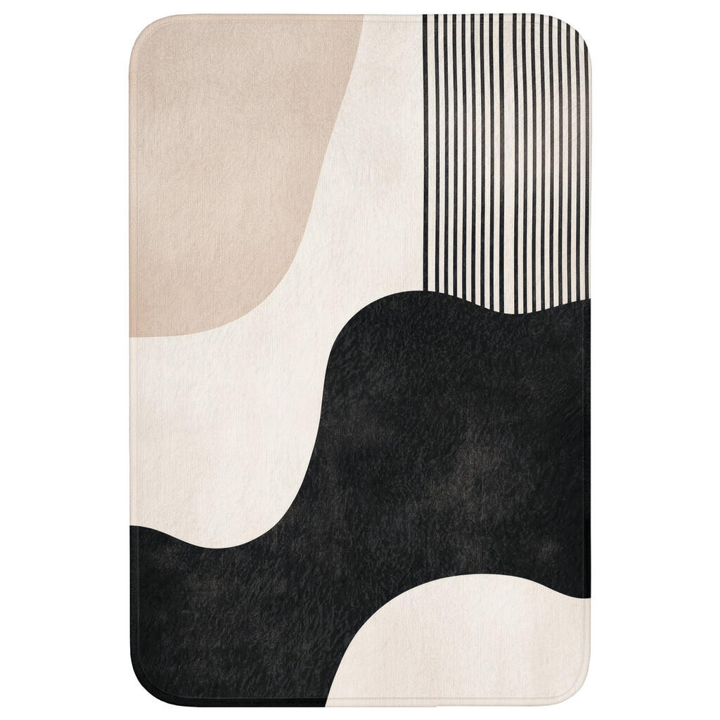OnlyWow WC PŘEDLOŽKA Abstraktní - Japonské - Béžové - Moderní 60x90 cm