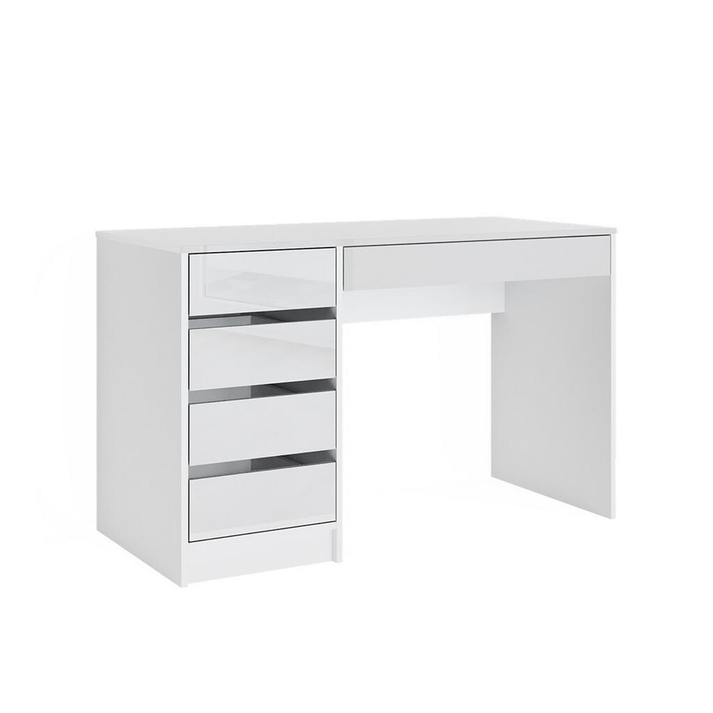 Vicco STŮL Sherry Bílá 55 x 120 cm se zásuvkami